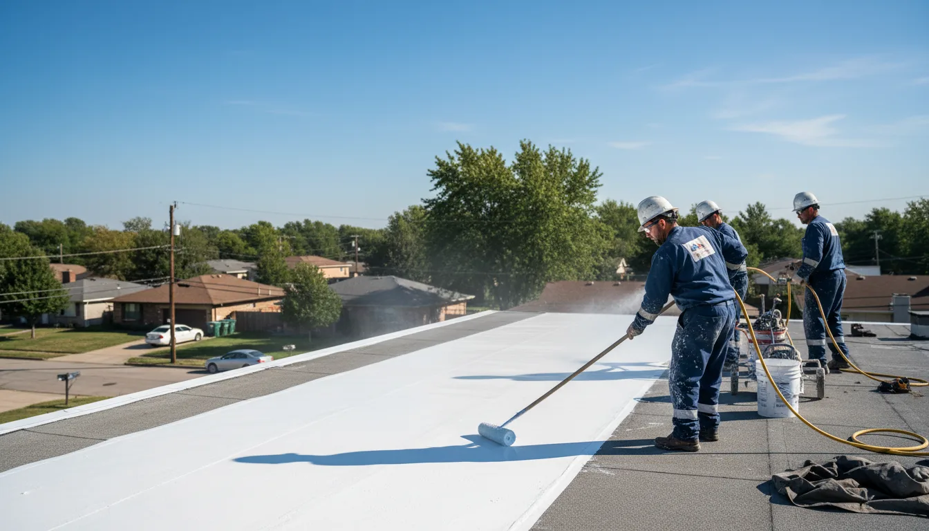 Commercial roof coating in Cypress, IL near me
